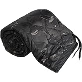 GRVCN Military Blanket - Camping Sleeping Bag with Zipper, Poncho Liner Thermal Insulated Blanket, Lightweight Portable Outdoor Hiking Survival Compression Carry Bag