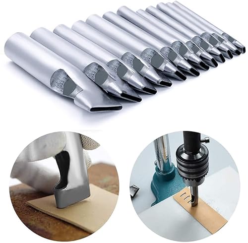 Leather Craft Oval Hole Punch Leather 12 Pcs Leather Craft Hole