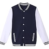 Mowbeat Women Baseball Jacket Varsity Uniform Unisex Adult Long Sleeve Casual Loose Cardigan Men's Track Jacket