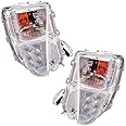 Brock Replacement Pair Set Turn Signal Lights Compatible with 2012-2015 Prius & Prius Plug-In Front w/Daytime Running Lamps 81521-47060 81511-47060 8152147060 8151147060