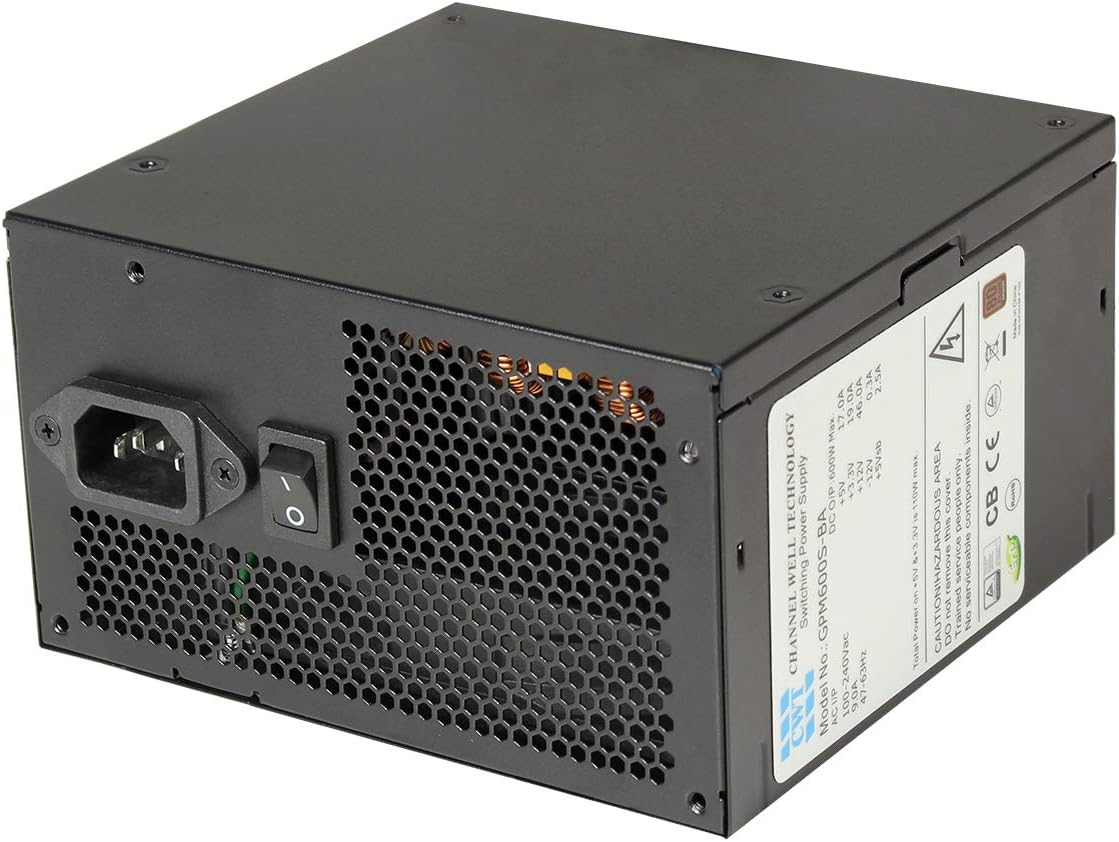 JUSTOP Fortitude 80 Plus 700W Power Supply Unit, ATX PSU, 120MM Quiet Fan, Active PFC Protection, 7x SATA, 4x 6+2 Pin PCI-E - Image 4