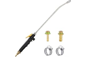 VANPET Replacement Sprayer Wand - 24 Inches Universal 3/8" Brass Barb Stainless Steel (1/4" & 3/8" Hose Barb)