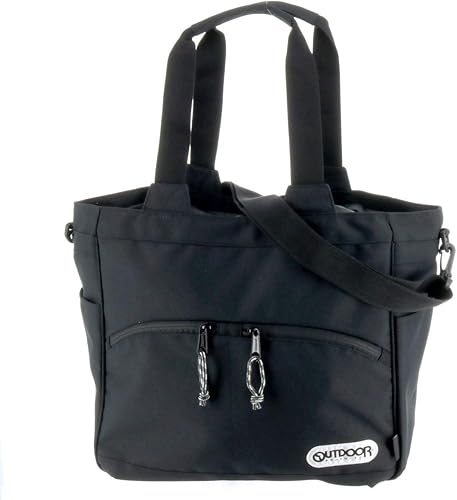 Amazon Outdoorpeoducts アウトドアプロダクツ 2way トートバッグ ショルダーバッグ ブラック Outdoorpeoducts アウトドアプロダクツ トートバッグ