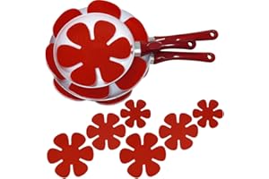 Evelots Pot and Pan Protectors for Stacking (Set of 12) Non Stick - Pot and Pan Scratch Protectors - Soft Anti-Slip Felt Separators - Ceramic/Glass/Cookware Dividers -3 Convenient Sizes