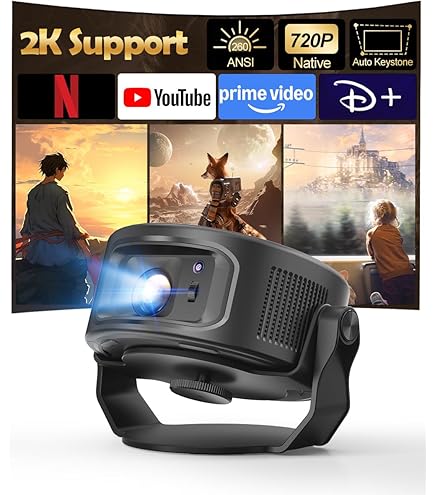 Amazon.com: Smart Projector,Smart 4K Mini Projector with WiFi and