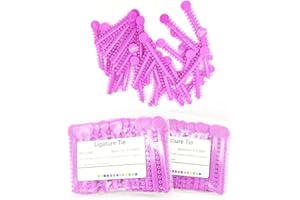 EASYTODENTA Dental Orthodontic Ligature Ties 2080PCS Orthodontic Ligature Ring Bands (Light Purple)