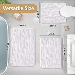 Buganda Memory Foam Bathroom Rug Mat 59x20, Extra
