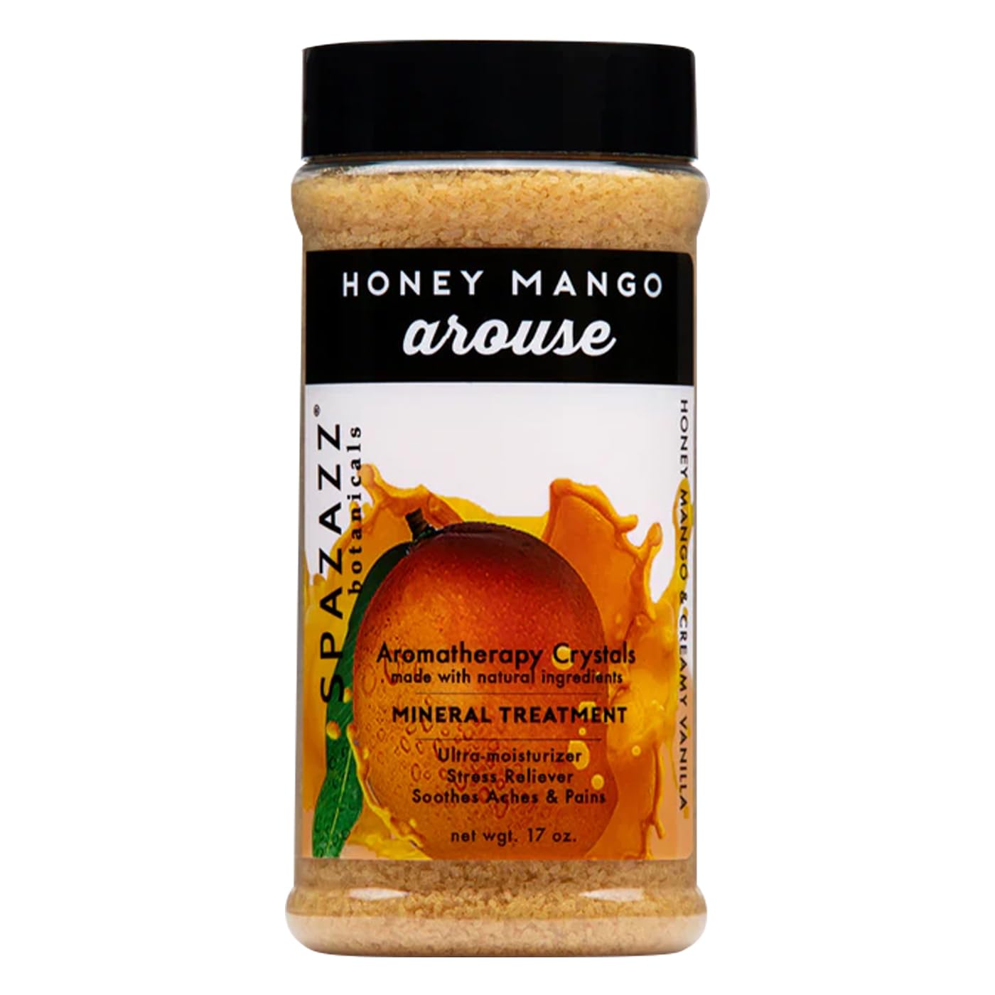 Spazazz Spa & Bath Crystals 17oz / 482g Honey Mango
