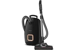New Miele Guard L1 Cat & Dog Bagged Canister Vacuum for Pet Owners with Odor-Reducing Active AirClean Filter, TurboTeQ Floorhead, and AllTeQ Universal Floorhead, in Obsidian Black/Rose Gold