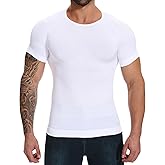 Daytain Mens Body Shaper Stomach Compression Shirt Size L