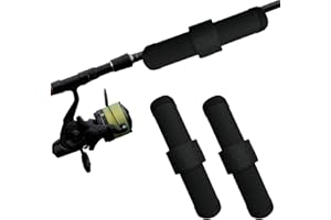 zhuohai 2Pack Black Fishing Lure Covers,6in Fishing Rod Hook Bait Sleeves to Keep Fishermen Safe