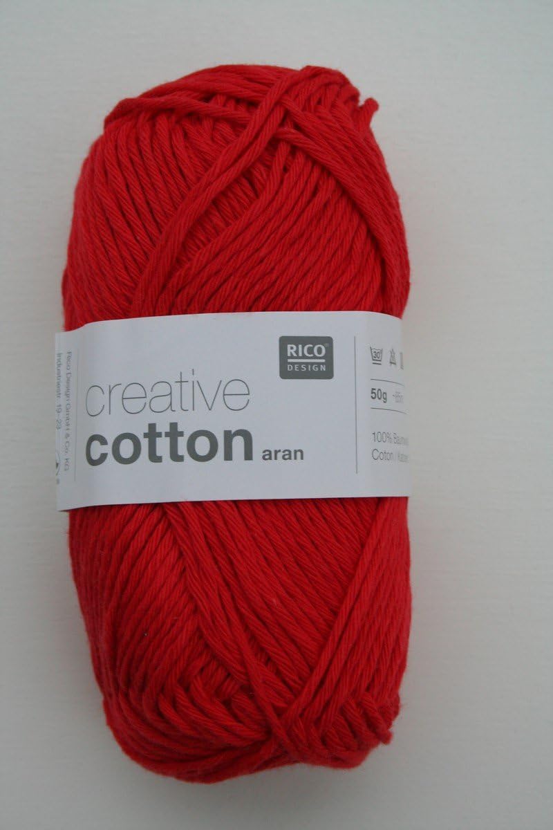 Rico Design Creative Cotton Aran - Red (005)