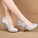 getmorebeauty Women's Glitter Sequins Strappy Closed Toes Dress Wedding Shoes