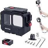 MechRig Aluminum Waterproof Case for GoPro HERO13 Black HERO12 HERO11 HERO10 HERO9 Action Camera 80M Deep Waterproof Horizontal and Vertical Shooting Switch (Quick Release-63075)