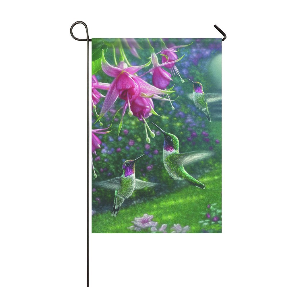 Best Hummingbird Garden Flag 28X40
