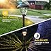 SUNWIND Solar Pathway Lights Outdoor Waterproof Glass Landscape Lights 6-Pack Warm White LED for Garden,Path,Patio Yard,Walkway and Driveway (Bronze Metal)