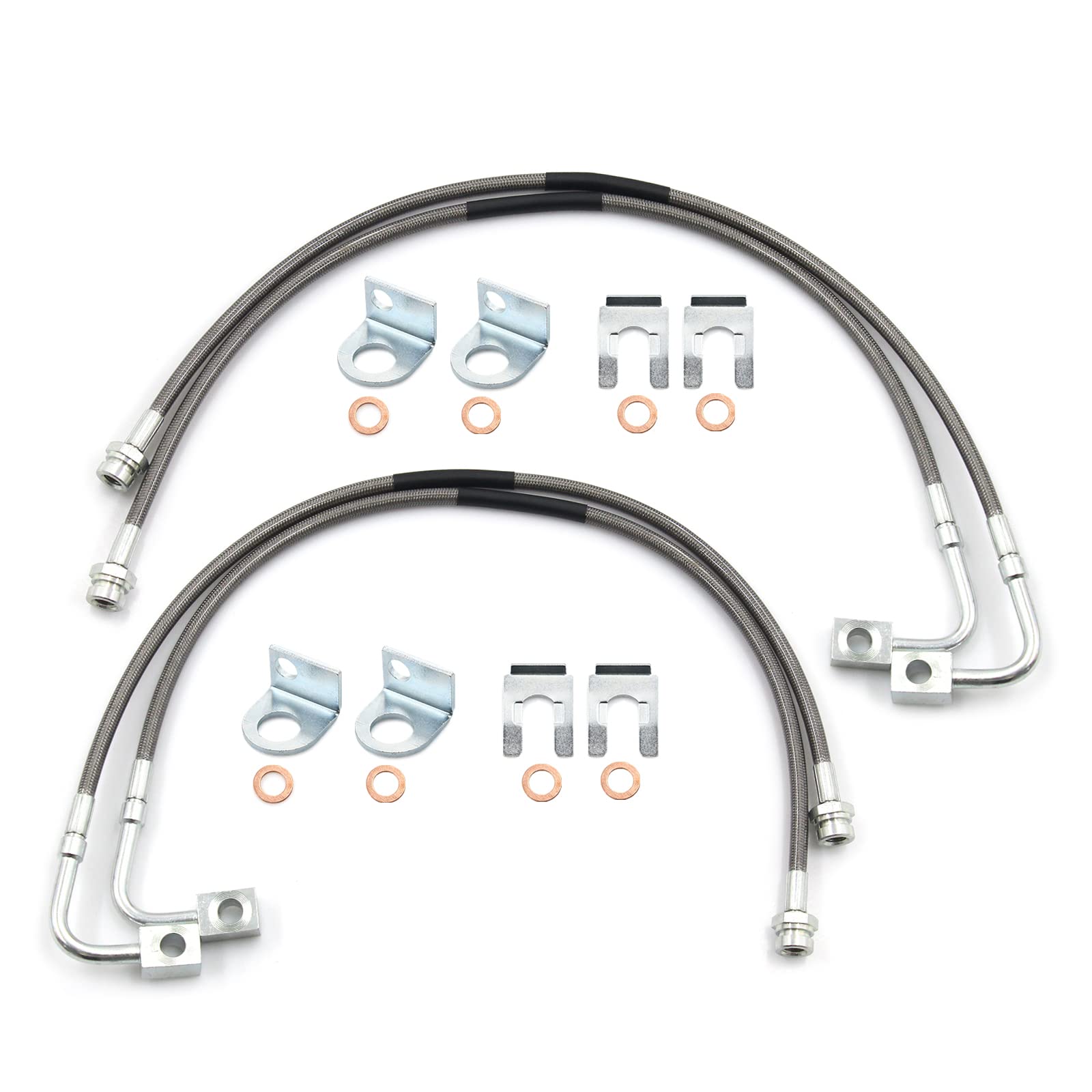 Photo 1 of MSCRP 89716 Stainless Brake Lines for Jeep Wrangler JK 2007-2018