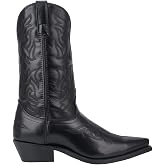 Laredo Mens Hawk Embroidered Snip Toe Pull On Casual Boots Mid Calf - Black