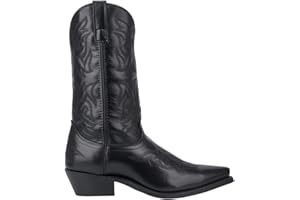 Laredo Mens Hawk Embroidered Snip Toe Casual Boots Mid Calf - Black