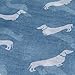 EUDORA Fashion 9 Color Animal Dachshund Dog Print Scarf Pashmina Women Scarves (Light Blue)