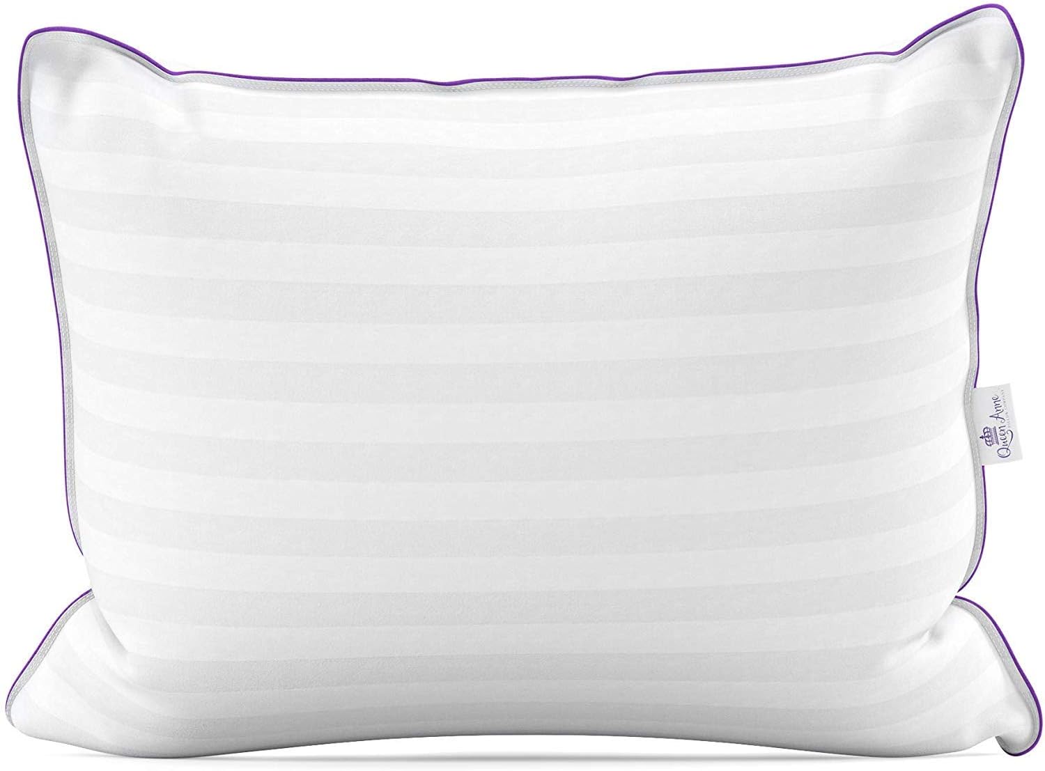 Queen Anne Duke Castle Comfort Hypoallergenic Pillow Loft & Support - Washable - Anti Allergy Fill (Queen Firm)