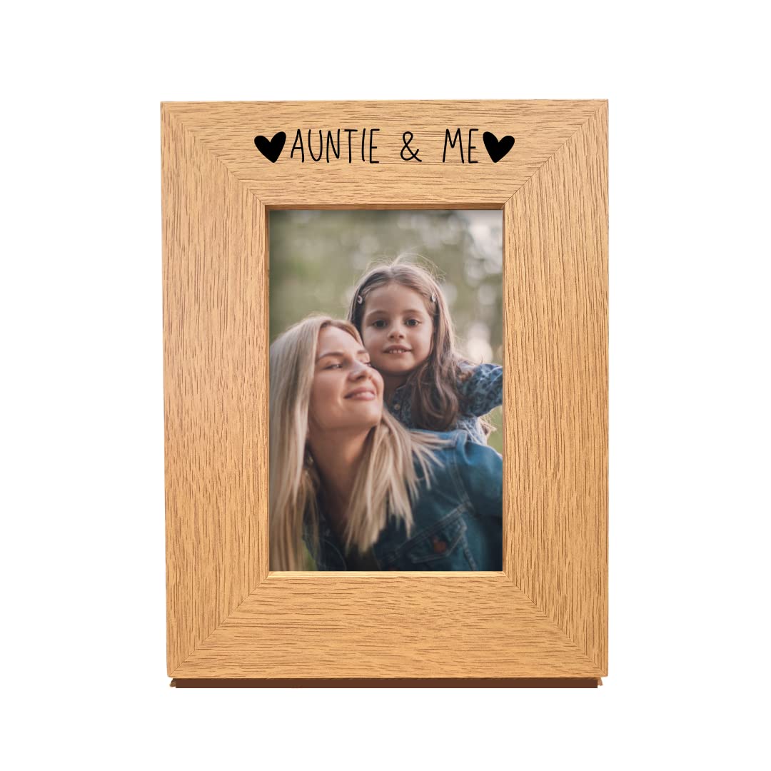 Second Ave Oak 6x4 Portrait Picture Photo Frame Auntie & Me Gift