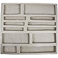 Veneer Stone Rubber Mold for Concrete or Plaster, EZ Stack Flats, 22.75x20.5, Version 2, Recycled Material