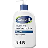 Cetaphil Intensive Healing Body Lotion with Ceramides, Dry Skin, 16oz | 24-Hour Hydration, Ceramides Restore Skin Barrier, Fragrance-Free, Paraben-Free, Gluten-Free, Sensitive Dry Rough Flaky Skin