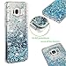 Galaxy S8 Case,Soundmounds Galaxy S8 Glitter Flowing Liquid Floating Fashion Bling Case Cover for Samsung Galaxy S8. (Purple)