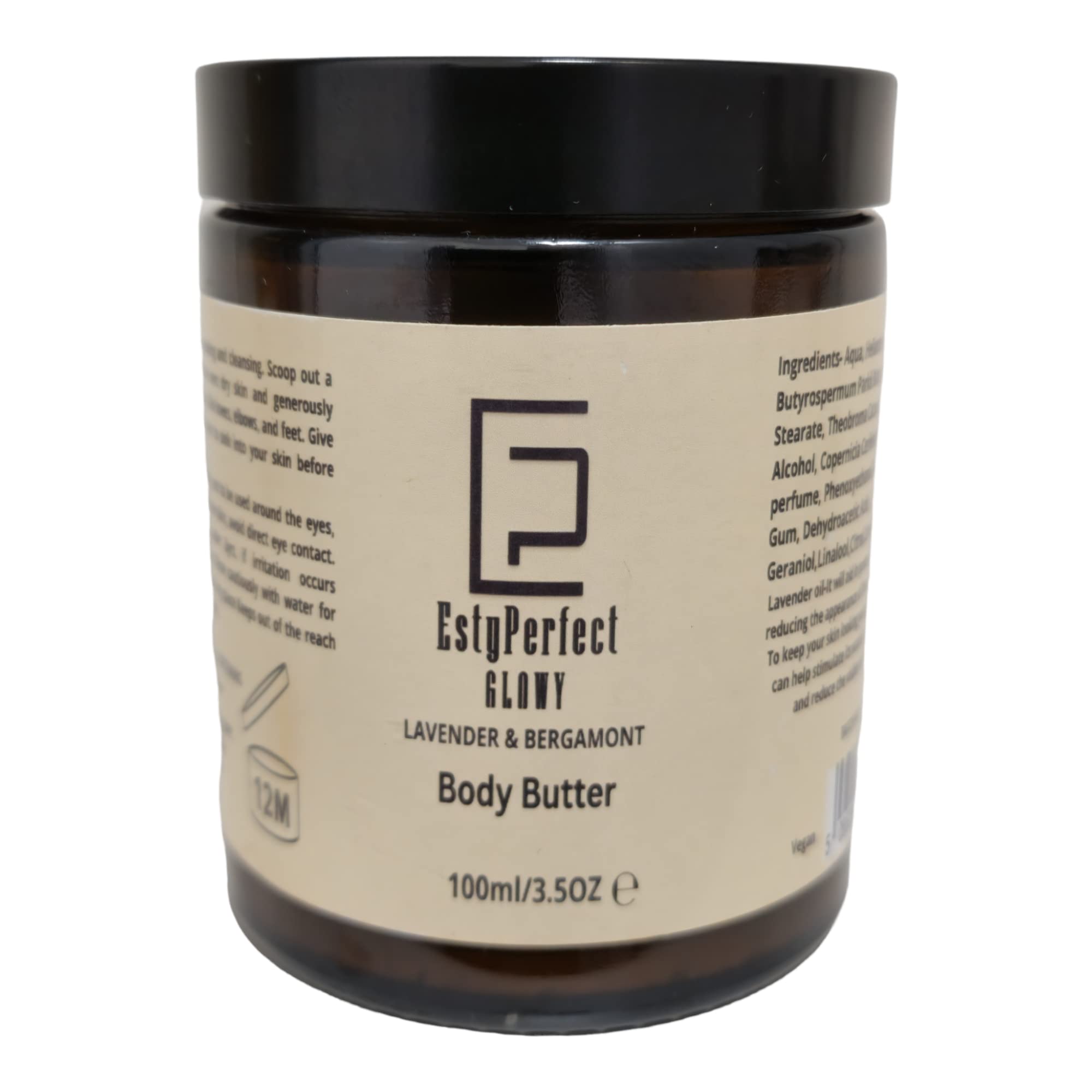 Estyperfect Glowy Lavender and Bergamot Body Butter - Nourishing Glow for Radiant Skin Description: