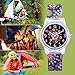 Zeiger Kids Children Girls Women Teen Watch Time Teacher Watch with Silicon Band(Black Small Floral)