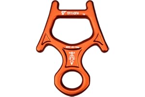 TFTICFH Figure 8 Descender, 30kN Climbing Descender, Heavy Duty 7075 Aluminum Belay & Rappel Equipment for Climbing, Mountaineering, Arborist, Caving, Aerial Yoga