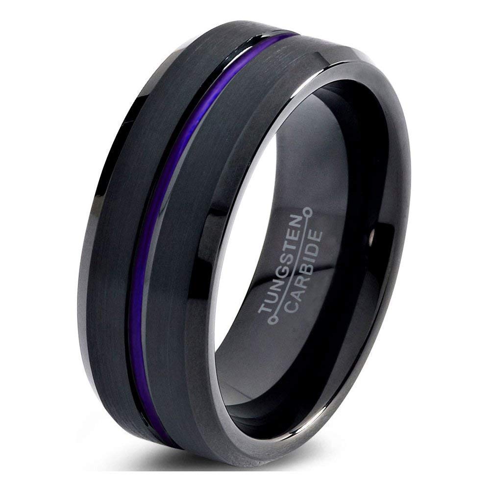 Tungsten Wedding Band Ring 4mm 6mm 8mm 10mm for Men Women