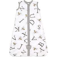 Burt's Bees Baby Baby Beekeeper Wearable Blanket, 100% Organic Cotton, Swaddle Transition Sleeping Bag