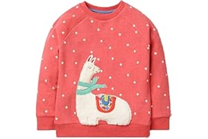 HILEELANG Girl Sweatshirts Pullover Crewneck Winter Long Sleeve Tops Shirts