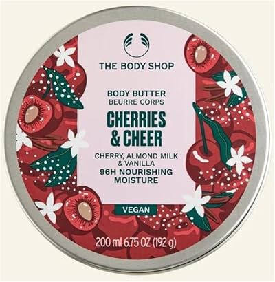 The Body Shop Cherries & Cheer Body Butter 200ml Cherry Almond Milk Vanilla
