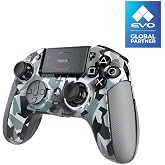 Nacon Revolution 5 Pro Officially Licensed PlayStation Wireless Gaming Controller for PS5 / PS4 / PC - Hall Effect, Trigger Stops, Mappable Buttons, Bluetooth Audio - Arctic Camo (Renewed)
