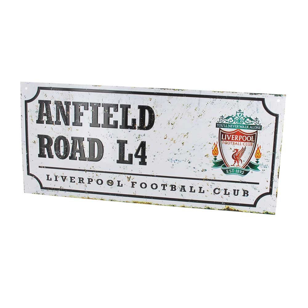 Liverpool Anfield Road Liverpool FC Retro Street Sign