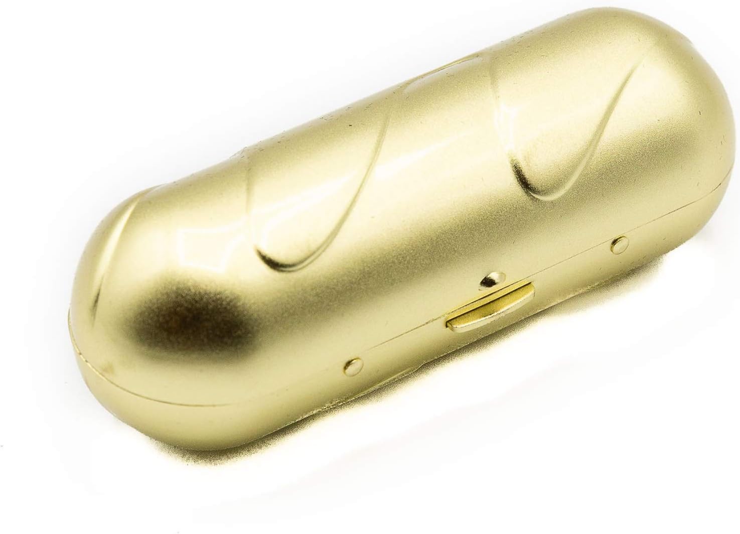 Stephanie Imports Ladies Lipstick Case With Mirror - Luxurious Vintage Gold Snap/Clip On Lipstick Holder For Purse