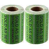 dohobby 2 Rolls/1000PCS Sold as a Set Do Not Separate Packing Labels, Fluorescent Green Packing Labels Stickers for Shipping Bundle Sets