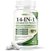 Evervision 14 in 1 Advanced Eye Formula, Eye Vitamin and Mineral Supplement, 60 Capsules (1PCS)