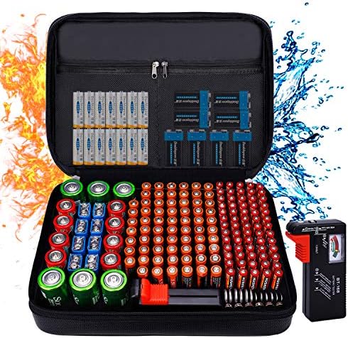 Fireproof Battery Organizer Storage Case Waterproof