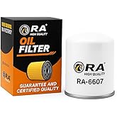 RA-6607 Engine Oil Filter &ndash; Compatible with Nissan Altima, Rogue, Sentra, Versa, Maxima, Infiniti Q50 Q60 QX50 QX60, Mazda 3 CX-5 MX-5 Miata, Subaru Forester Impreza Outback