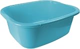 OptiProducts 11L Rectangular Plastic Washing Bowl Sky Blue