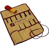 FLEXCUT Wood Carving Tools | 11 Piece Craft Carver Set | Includes 10 1095 High Carbon Steel Blades and Interchangeable Ergonomic ABS Handle | SK107 | Made in the U.S.A.