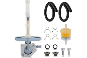 EARLYRED Petcock Fuel Shutoff Valve Tank Switch for Honda CRF XR 50 70 80 CRF50 CRF50F CRF80 CRF80F CRF150F CRF230F XR50 XR70 XR80 XR80R Parts 16950-GCF-671 16950-GEL-701 16950-GN1-871 with Gas Oil Filter