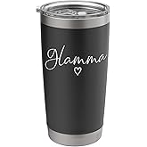 Glamma Gifts For Women Grandma Heart Mother's Day Glamma Stainless Steel Insulated Tumbler