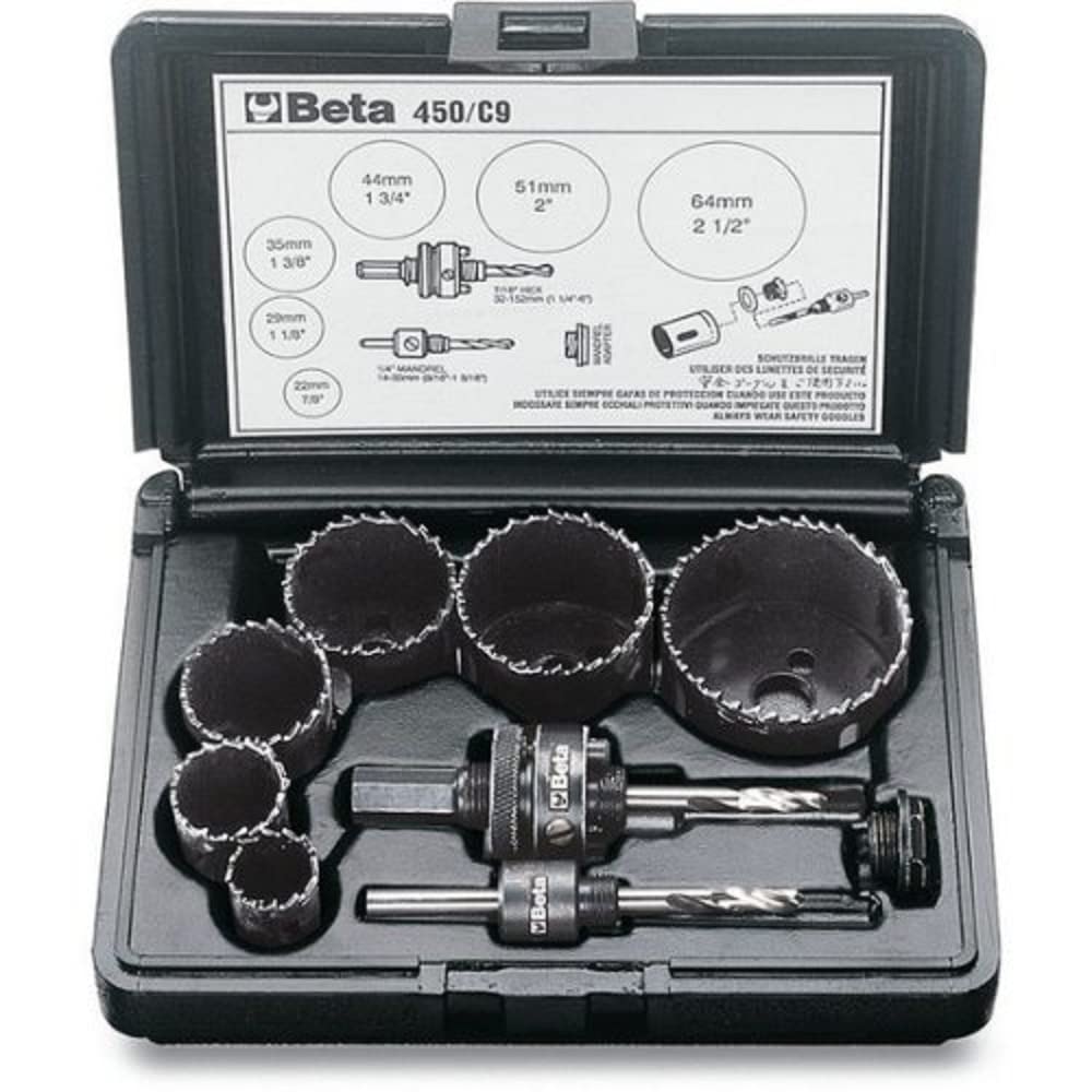 Beta 4500305 Hole Saw and Accessories for Electricians, Assorted