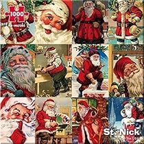 Re-marks Vintage St. Nick 1000 Piece Puzzle by Re-Marks