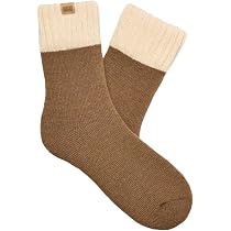Amazon.com: UGG Men's Camdyn Cozy Sock, Chestnut Cream, O/S ...